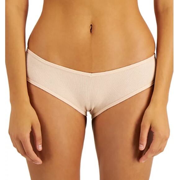 NEW JENNI ALFANI MACY’S Pink Beige Core Panty Ribbed Hipster Size L Lot Of 3 - Picture 1 of 5